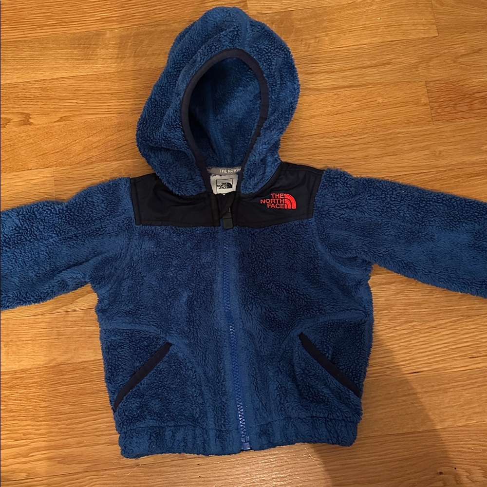 12-18M North Face Blue Fur Jacket